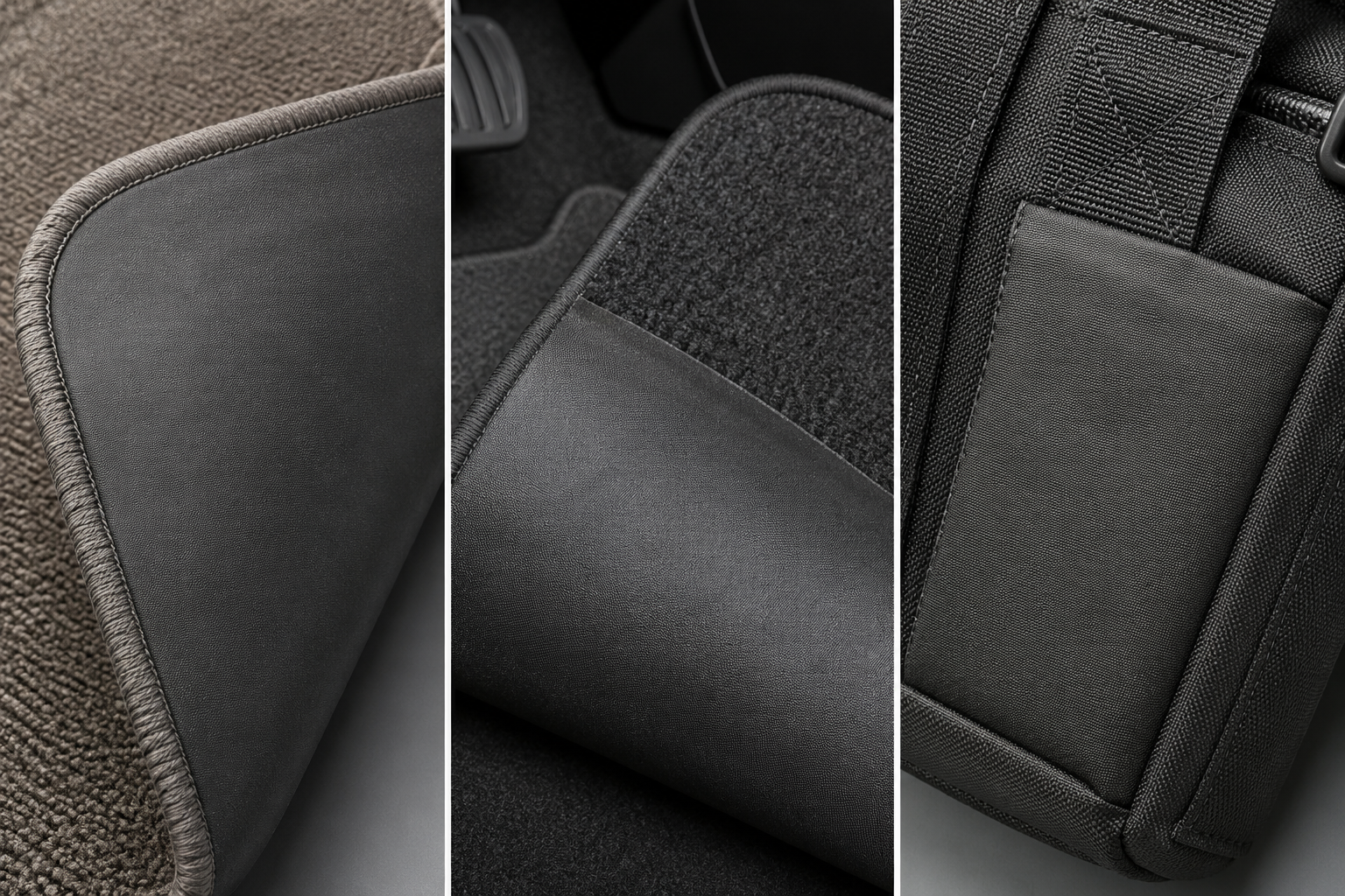 Anti-slip backing applications for a rug, automotive floor mat and bag material